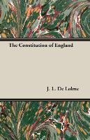 The Constitution of England J. L. de Lolme
