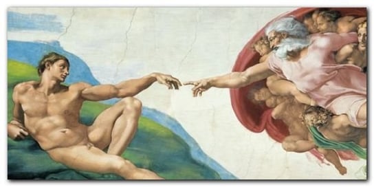 The Creation Of Adam plakat obraz 100x50cm Wizard+Genius