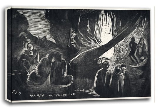 The Devil Speaks, Paul Gauguin - obraz na płótnie 60x40 cm Galeria Plakatu