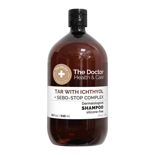 The Doctor, Szampon do włosów przeciw przetłuszczaniu dziegieć + ichthyol + sebo-stop complex, 946 ml The Doctor