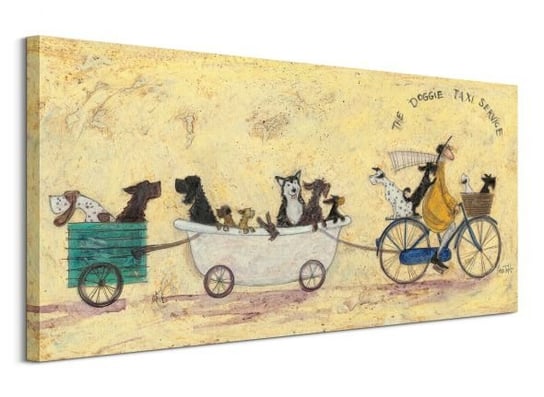 The Doggie Taxi Service - obraz na płótnie Pyramid International
