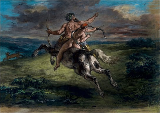 The Education of Achilles, Eugène Delacroix - plak / AAALOE Inna marka