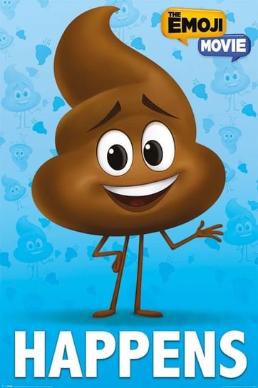 The Emoji Movie Poop Happens - plakat filmowy 61x91,5 cm Emoji
