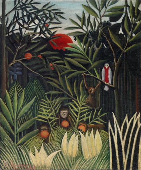The Equatorial Jungle, Henri Rousseau - plakat 21x29,7 cm Galeria Plakatu