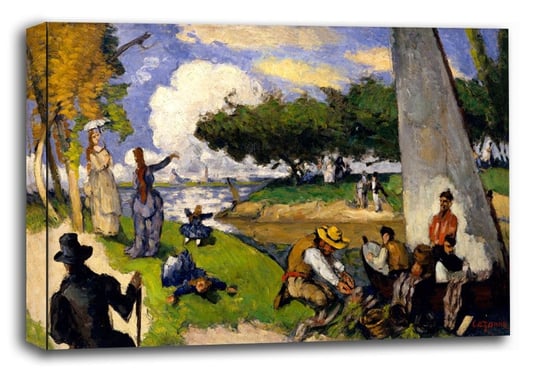 The Fishermen, Paul Cézanne - obraz na płótnie 120x90 cm Galeria Plakatu