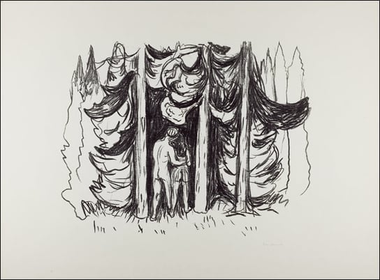 The Forest (ca. 1908–1909), Edvard Munch - plakat  / AAALOE Inna marka