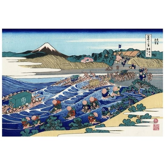 The Fuji From Kanaya - Katsushika Hokusai 50x70 Legendarte