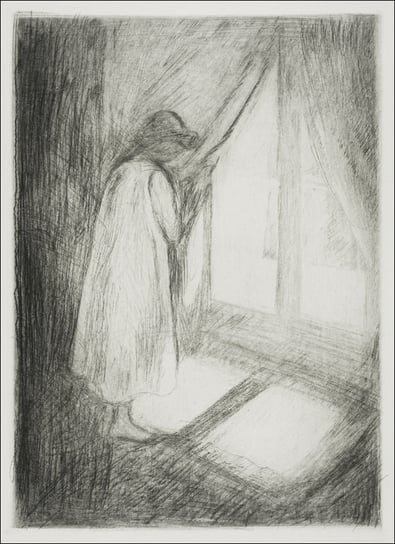 The Girl at the Window (1894), Edvard Munch - plak / AAALOE Inna marka