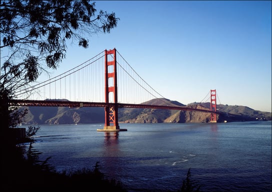 The Golden Gate Bridge., Carol Highsmith - plakat 100x70 cm Galeria Plakatu