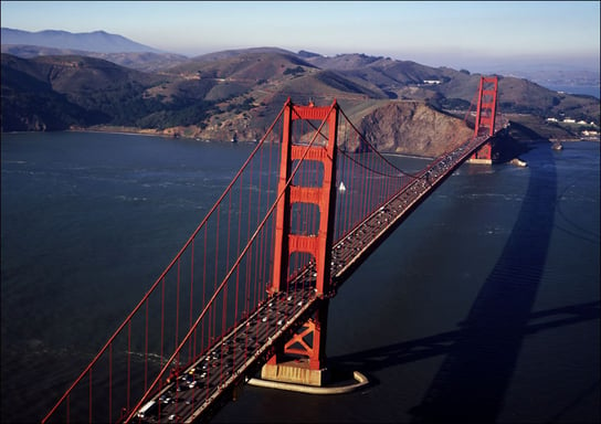 The Golden Gate Bridge., Carol Highsmith - plakat 29,7x21 cm Galeria Plakatu