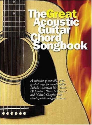 The Great Acoustic Guitar Chord Songbook Lyrics & Chords Book Omnibus Press