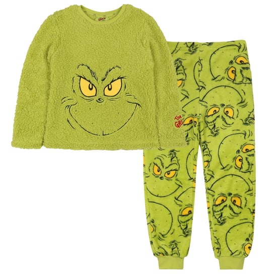 The Grinch Świąteczna piżama dziecięca, ciepła, polarowa piżama chłopięca, piżama dziewczęca 11-12 lat 152 cm sarcia.eu