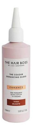 The Hair Boss, Rozświetlacz podkreślający ciepły odcień ciemnych włosów Warm Brunette, 150ml The Hair Boss