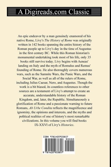 The History of Rome (Books IX-XXVI) Livy Titus Livius