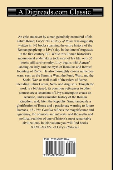 The History of Rome (Books XXVII-XXXVI) Livy Titus Livius