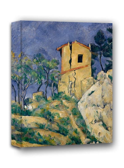 The House with the Cracked Walls, Paul Cézanne - obraz na płótnie 50x70 cm Galeria Plakatu