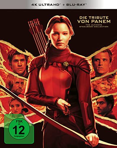 The Hunger Games: 10th Anniversary Ultimate Collection: The Hunger Games / The Hunger Games: Catching Fire / The Hunger Games: Mockingjay - Part 1 / The Hunger Games: Mockingjay - Part 2 (steelbook) Various Production