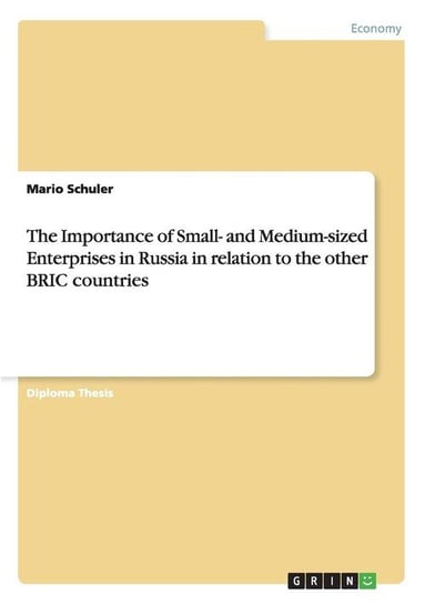The Importance of Small- and Medium-sized Enterprises in Russia in relation to the other BRIC countries Schuler Mario