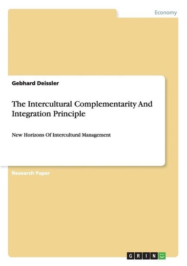 The Intercultural Complementarity And Integration Principle Deissler Gebhard