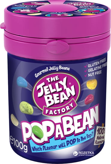 The Jelly Bean Factory, żelki fasolki wszystkich smaków pop-a-bean, 100 g The Jelly Bean Factory