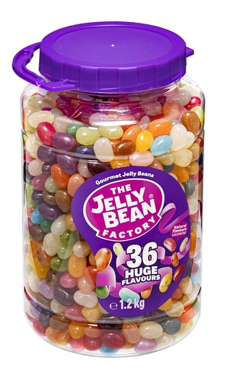 The Jelly Bean Factory, żelki fasolki wszystkich smaków w słoiku, 1,2 kg The Jelly Bean Factory