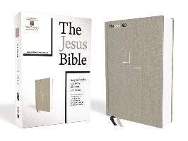 The Jesus Bible, NIV Edition, Cloth Over Board, Gray Linen, Comfort Print Zondervan