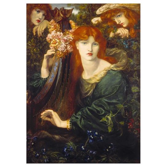 The Lady of the Wreath - Gabriel Rossetti 60x85 Legendarte