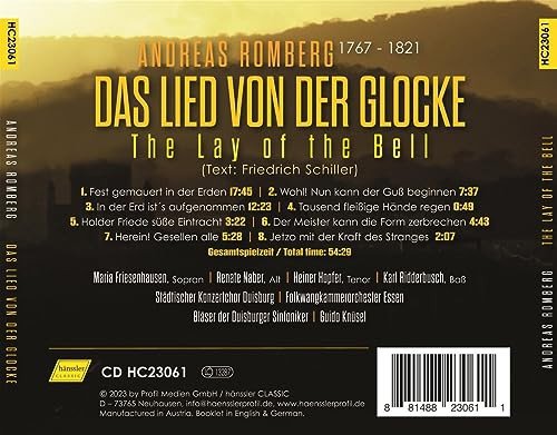 The Lay Of The Bell - Das Lied Von Der Glocke Various Artists