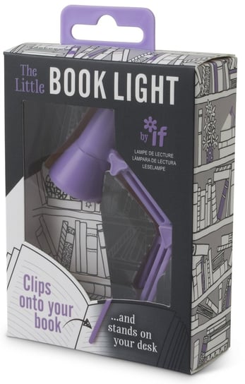 THE LITTLE BOOK LIGHT - Lampka do książki, liliowa IF