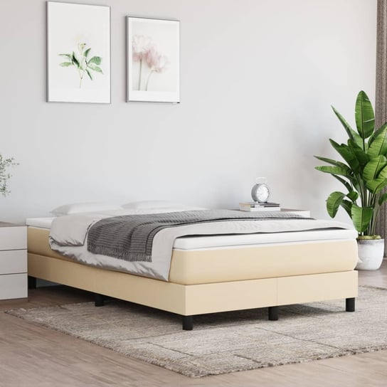 The Living Store Materac kieszeniowy - kremowy - 120x200x20 cm - tkanina - Materac The Living Store