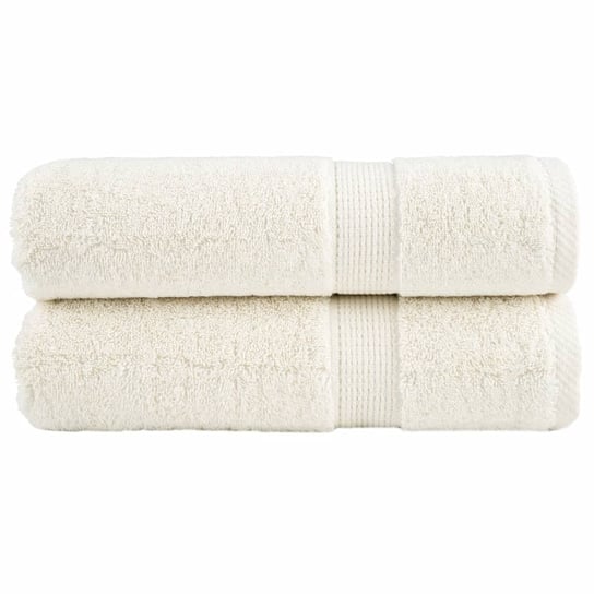 The Living Store R czniki Premium SOLUND 2 Szt Kremowe 50x100 Cm the-living-store-r-czniki-premium-solund-2-szt-kremowe-50x100-cm
