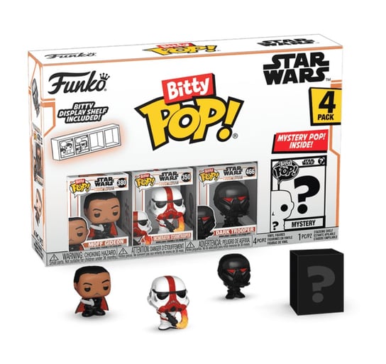 the mandalorian bitty funko pop 4 pack 2.5cm star wars moff gideon incinerator stormtrooper dark trooper Funko POP !