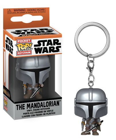 The Mandalorian - Pocket Pop Keychains -The Mandalorian With Darksaber Funko