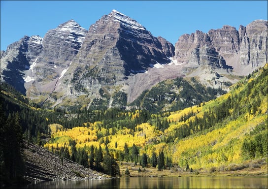 The Maroon Bells, Carol Highsmith - plakat 100x70 cm Galeria Plakatu