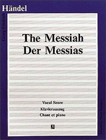 The Messiah Vocal Score Handel Georg Friedrich