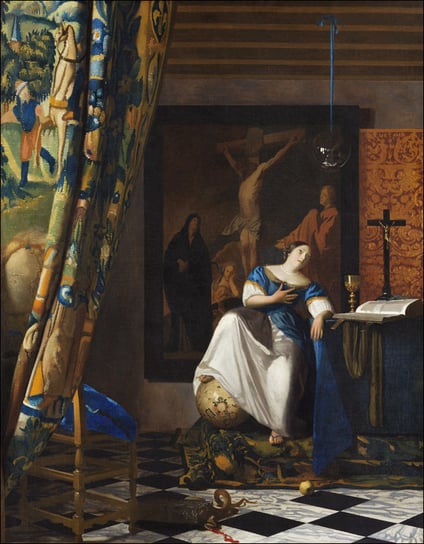The Milkmaid, Jan Vermeer - plakat 21x29,7 cm Galeria Plakatu
