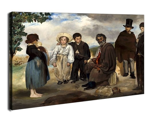 The Old Musician, Edouard Manet - obraz na płótnie 100x70 cm Galeria Plakatu