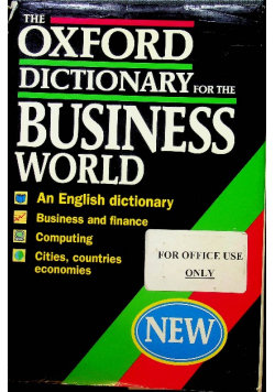 The oxford dictionary for the business world Oxford University Press