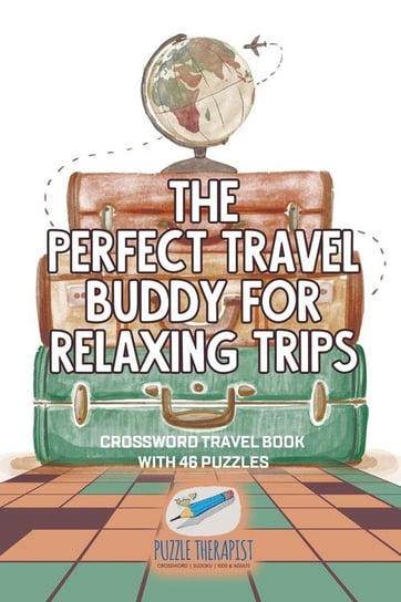 The Perfect Travel Buddy for Relaxing Trips | Crossword Travel Book with 46 Puzzles Puzzle Therapist
