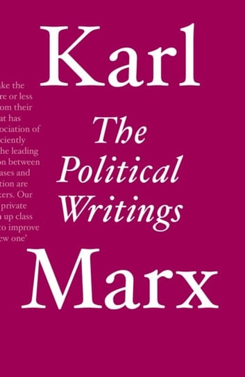 The Political Writings Marx Karl