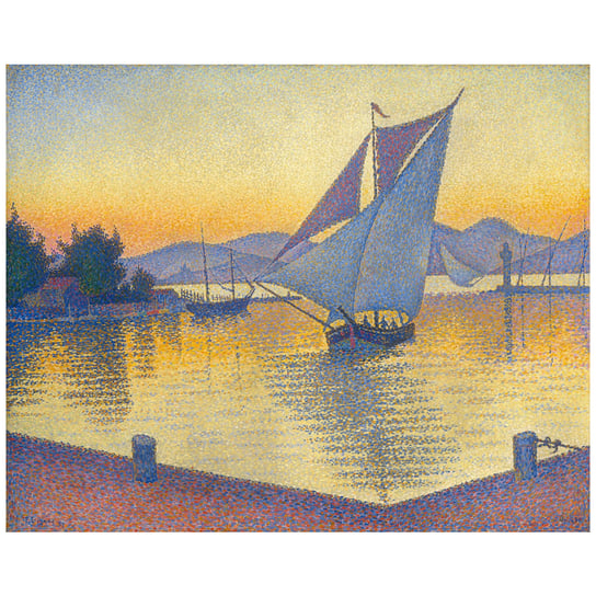 The Port At Sunset - Paul Signac 50x60 Legendarte