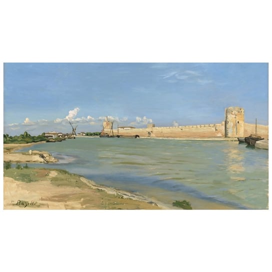 The Ramparts At Aigues-Mortes - F. Bazille 50x90 Legendarte