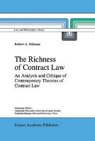 The Richness of Contract Law Hillman R. A.