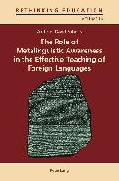 The Role of Metalinguistic Awareness in the Effective Teaching of Foreign Languages Roberts Anthony David