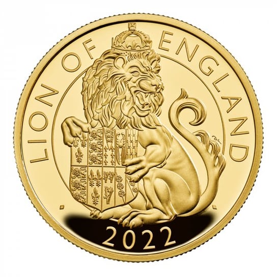 The Royal Tudor Beasts: Lion of England 1 uncjaZłota 2022 Proof Inna marka