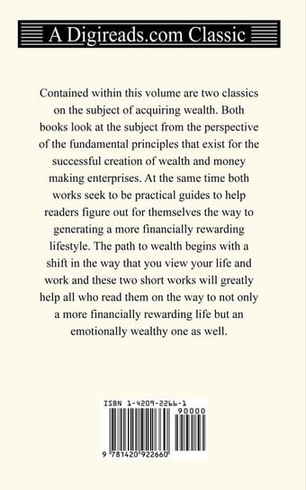 The Science of Getting Rich and The Art of Money Getting Wattles Wallace D.