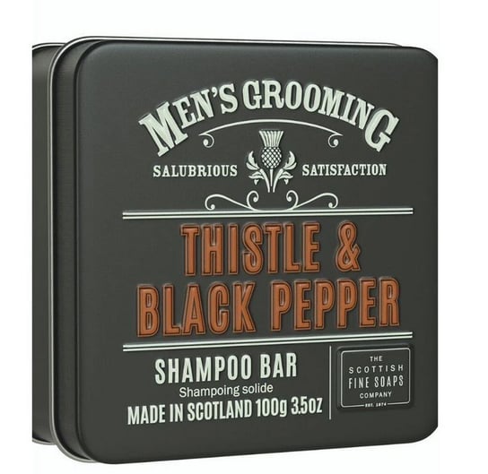 The Scottish Fine Soaps, Men's Grooming Thistle & Black Pepper, szampon w kostce, 100 g The Scottish Fine Soaps