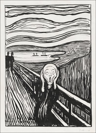 The Scream (1895), Edvard Munch - plakat 20x30 cm / AAALOE Inna marka