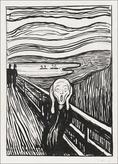 The Scream (1895), Edvard Munch - plakat 70x100 cm / AAALOE Inna marka