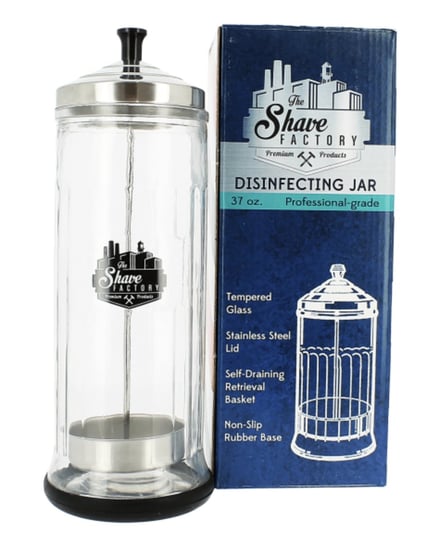 The Shave Factory - Dissinfection Jar - Szklany pojemnik do dezynfekcji  1000ml Inna producent